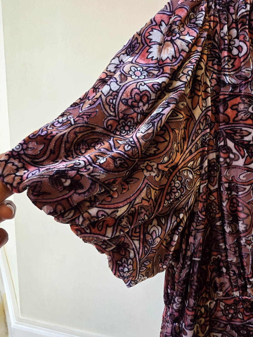 Anthropologie Katerina Button-Front Dress: Velvet Edition - Picture 7 of 8
